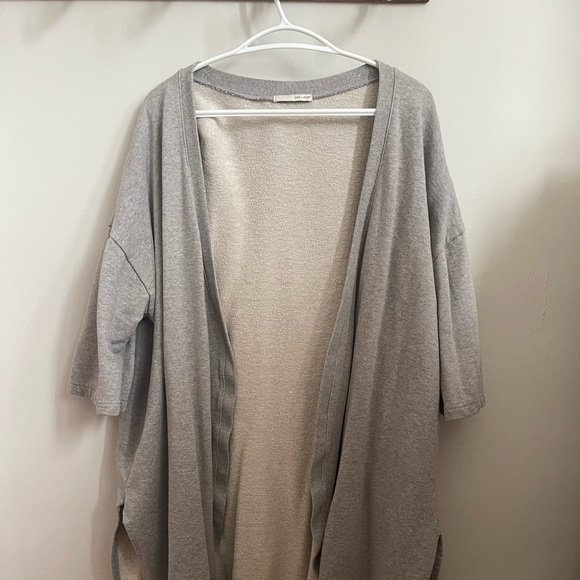 OAK + FORT Open Front Cardigan - Picture 2 of 11